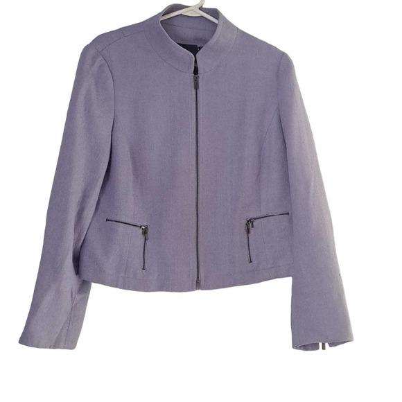 Carlisle lilac purple jacket with scarf - Picture 2 of 5